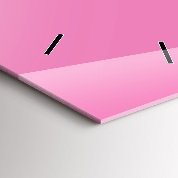 Reloj de cristal vertical Color rosa - espejomat.es