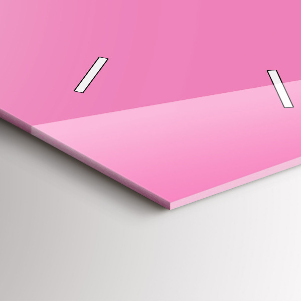 Reloj de cristal vertical Color rosa - espejomat.es