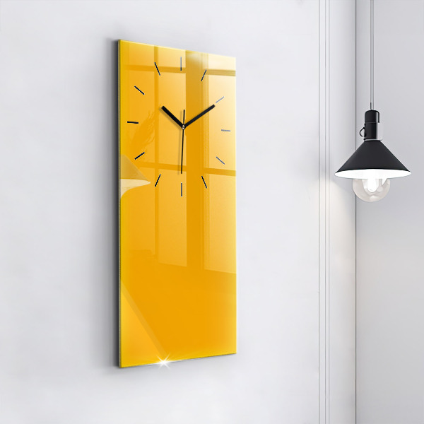 Reloj de cristal vertical Color amarillo dorado - espejomat.es