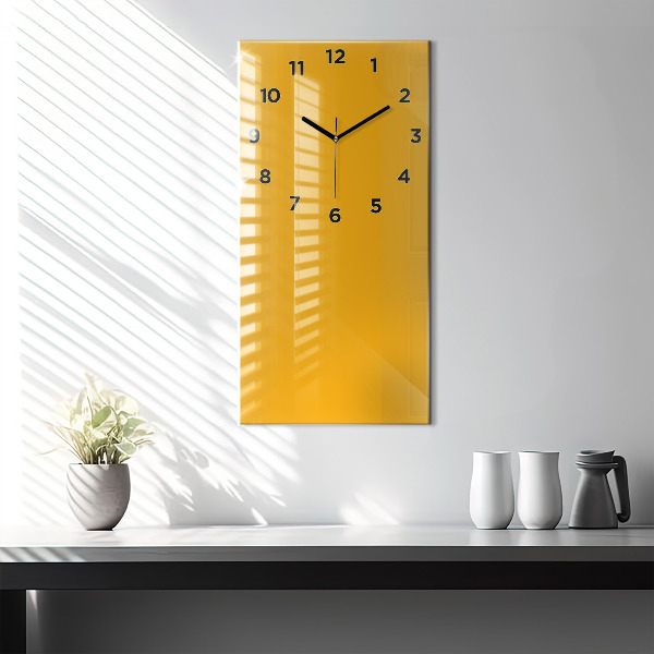 Reloj de cristal vertical Color amarillo dorado - espejomat.es