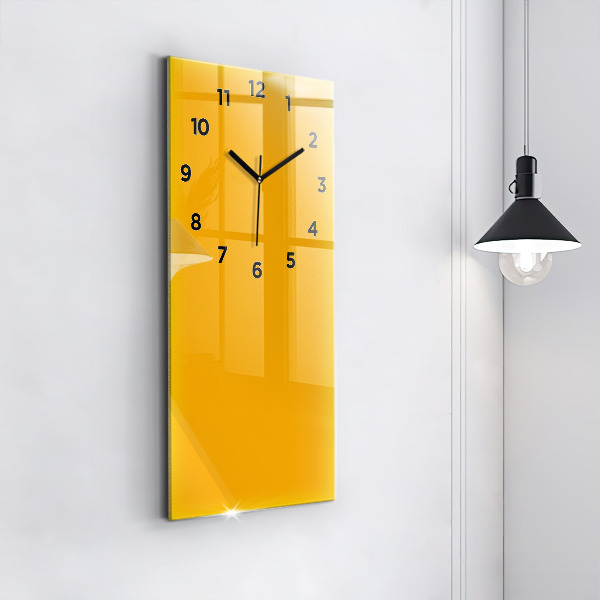 Reloj de cristal vertical Color amarillo dorado - espejomat.es