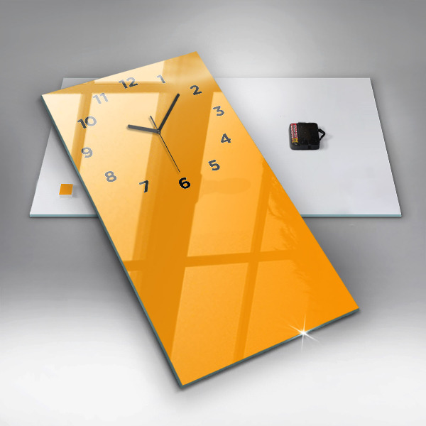 Reloj de cristal vertical Color amarillo dorado - espejomat.es