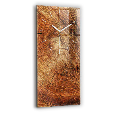Reloj de vidrio vertical Tronco de árbol viejo - espejomat.es