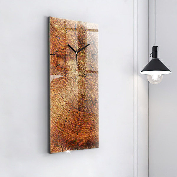 Reloj de vidrio vertical Tronco de árbol viejo - espejomat.es