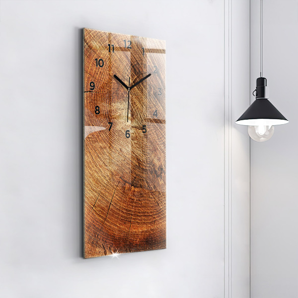Reloj de vidrio vertical Tronco de árbol viejo - espejomat.es