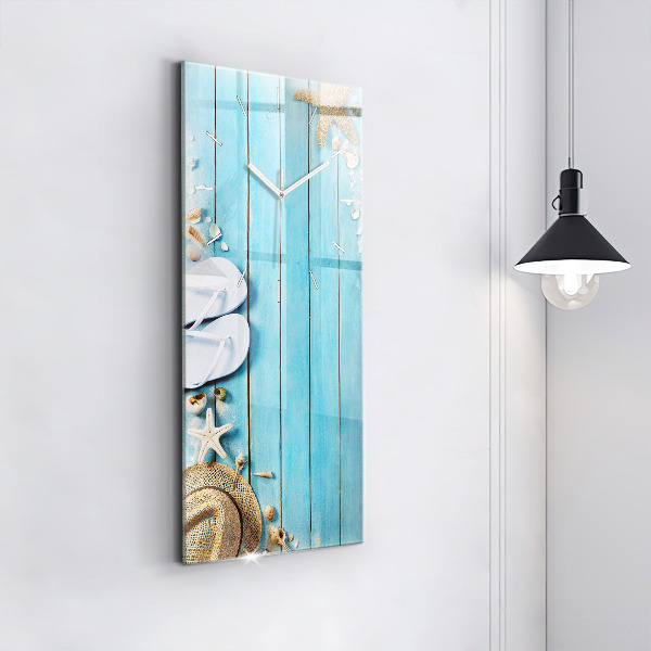 Reloj de vidrio vertical Accesorios navideños - espejomat.es