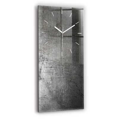 Reloj de vidrio vertical Pared metálica - espejomat.es