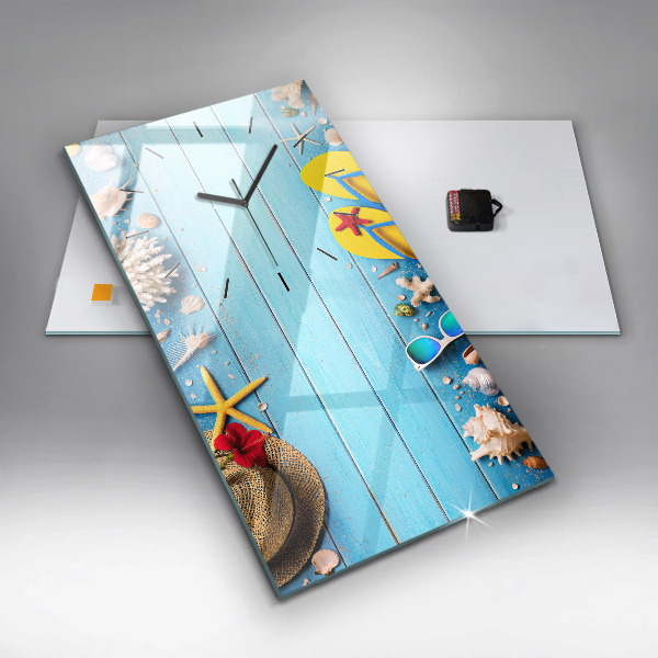Reloj de cristal vertical Accesorios de playa - espejomat.es