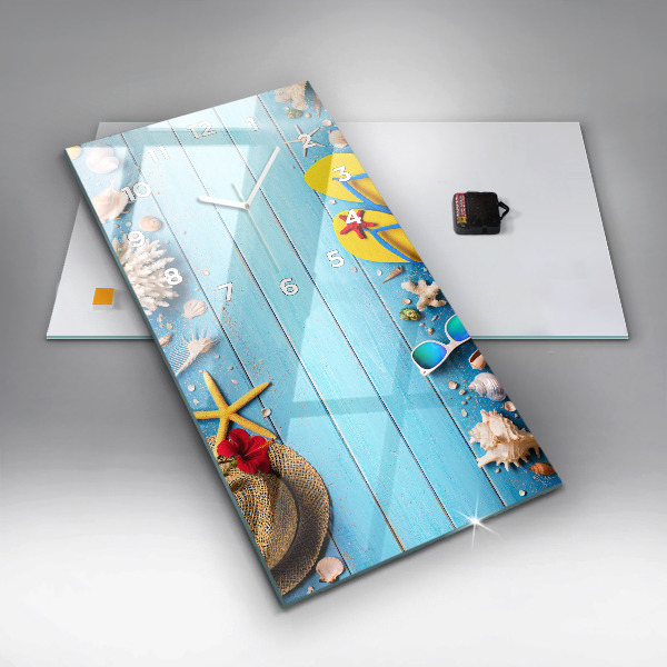 Reloj de cristal vertical Accesorios de playa - espejomat.es