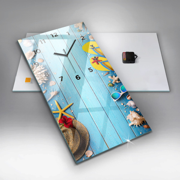 Reloj de cristal vertical Accesorios de playa - espejomat.es