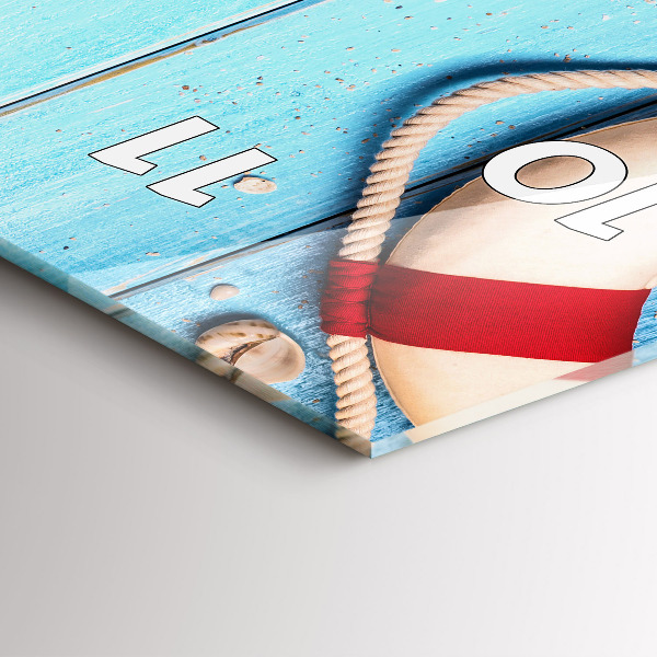 Reloj de vidrio vertical Accesorios de playa - espejomat.es