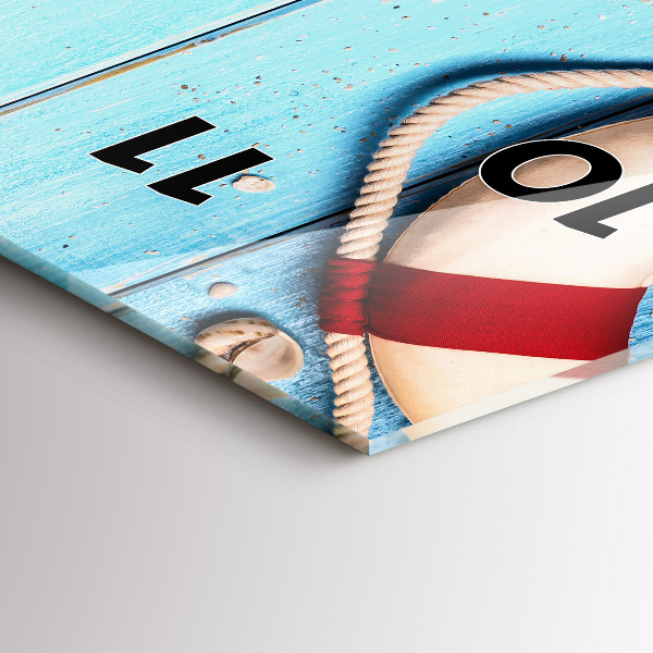 Reloj de vidrio vertical Accesorios de playa - espejomat.es