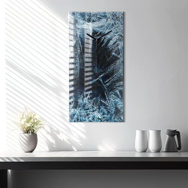 Reloj de cristal vertical Pared helada - espejomat.es