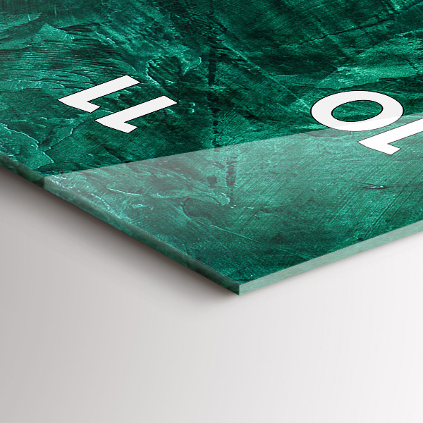 Reloj vertical Pared esmeralda - espejomat.es