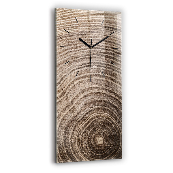 Reloj de vidrio vertical Tronco de árbol - espejomat.es