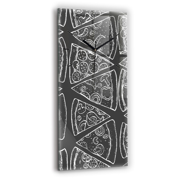Reloj vertical Pizza pintada - espejomat.es
