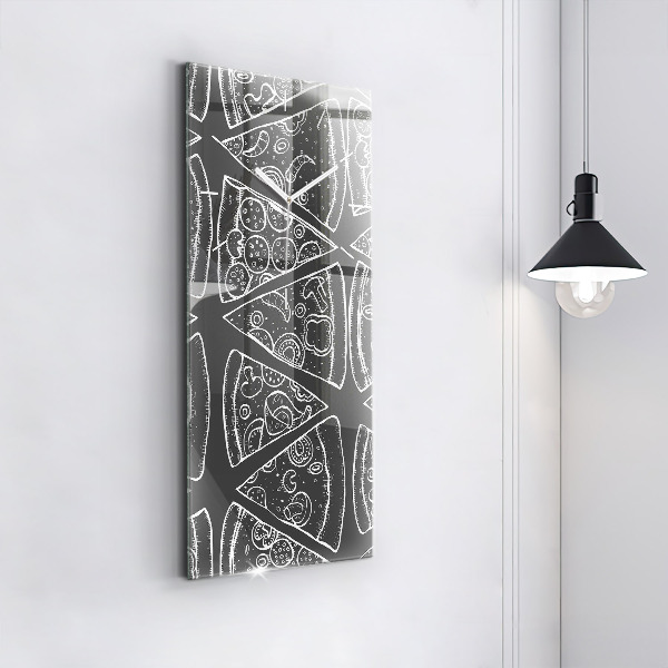 Reloj vertical Pizza pintada - espejomat.es