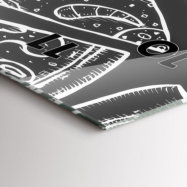 Reloj vertical Pizza pintada - espejomat.es