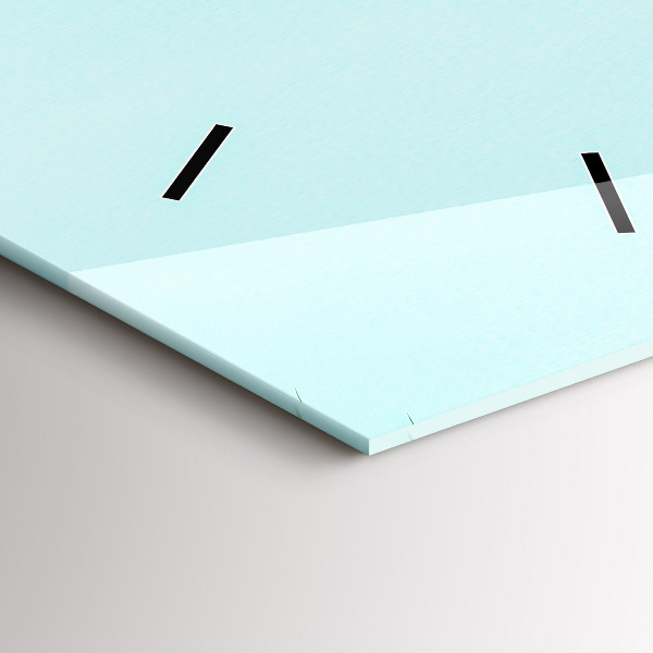 Reloj de vidrio vertical Palmeras verdes - espejomat.es