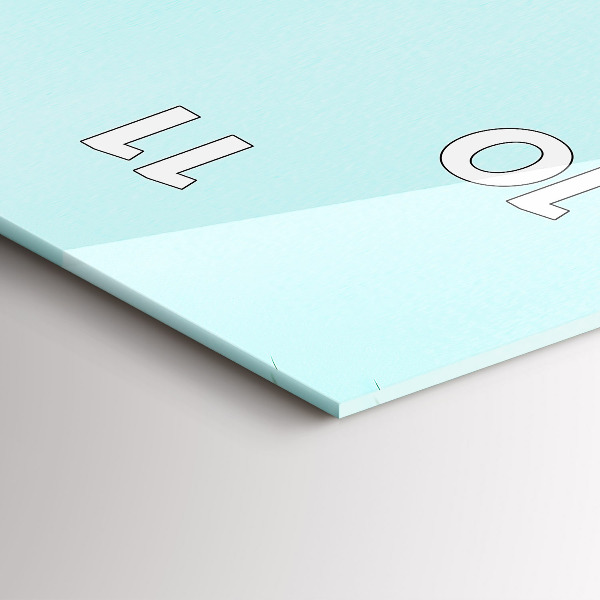 Reloj de vidrio vertical Palmeras verdes - espejomat.es