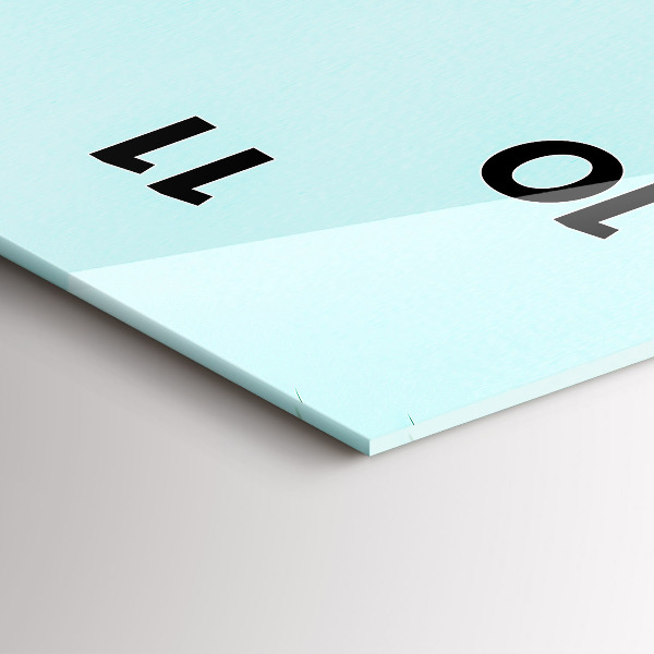 Reloj de vidrio vertical Palmeras verdes - espejomat.es