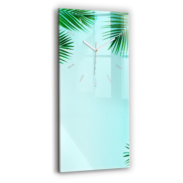 Reloj vertical Palmeras verdes - espejomat.es