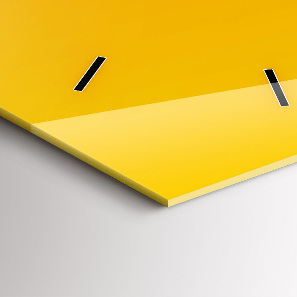 Reloj de vidrio vertical Naranja - espejomat.es