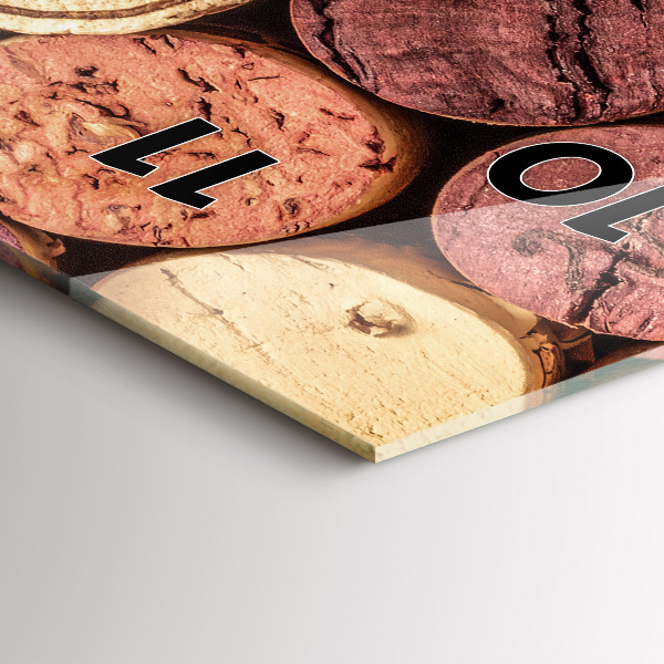 Reloj de cristal vertical Corchos de vino - espejomat.es