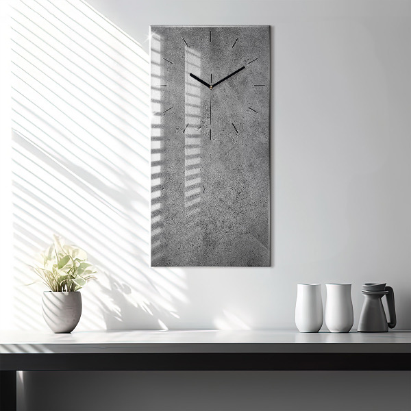 Reloj de cristal vertical Pared industrial - espejomat.es