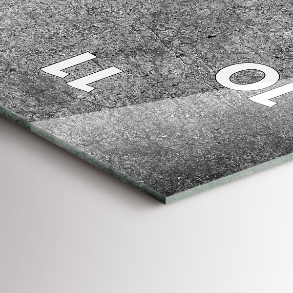 Reloj de cristal vertical Pared industrial - espejomat.es