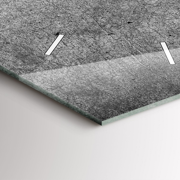 Reloj de cristal vertical Pared industrial - espejomat.es