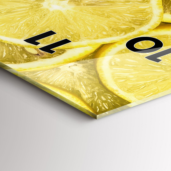 Reloj vertical Rodajas de limón - espejomat.es