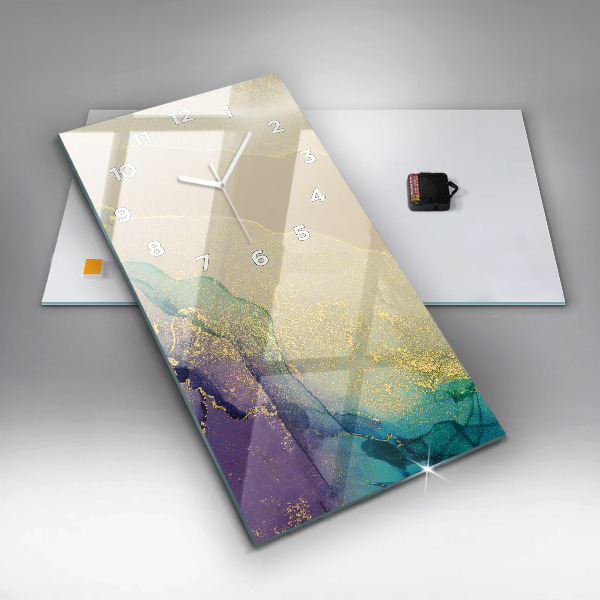 Reloj vertical Abstracción cromática - espejomat.es