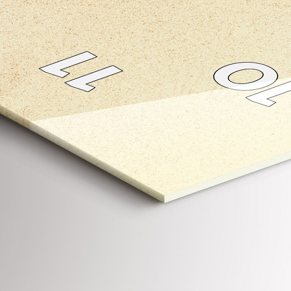 Reloj de cristal vertical Abstracción dorada - espejomat.es