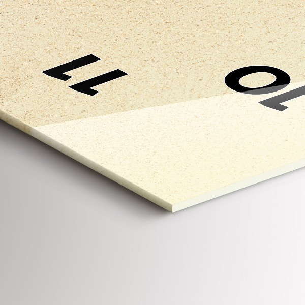 Reloj de cristal vertical Abstracción dorada - espejomat.es