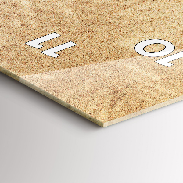 Reloj de vidrio vertical Abstracción dorada - espejomat.es