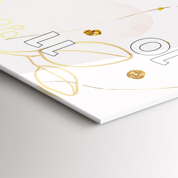 Reloj de vidrio vertical Abstracción pastel - espejomat.es