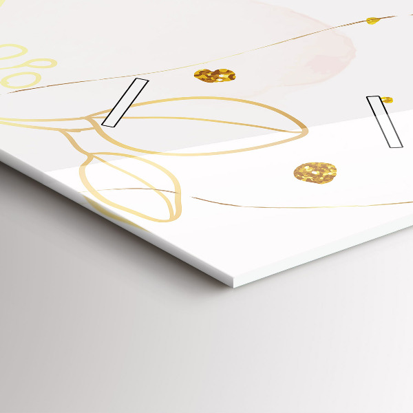 Reloj de vidrio vertical Abstracción pastel - espejomat.es