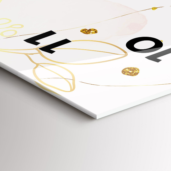 Reloj de vidrio vertical Abstracción pastel - espejomat.es