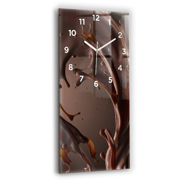 Reloj de vidrio vertical Olas de cacao - espejomat.es