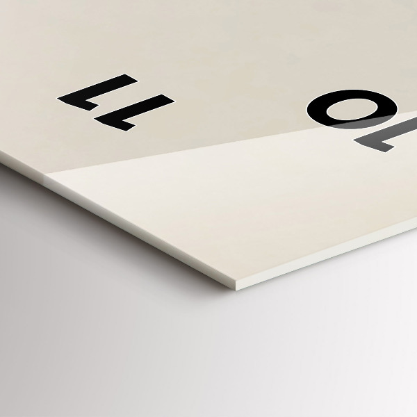 Reloj de cristal vertical Montañas abstractas - espejomat.es