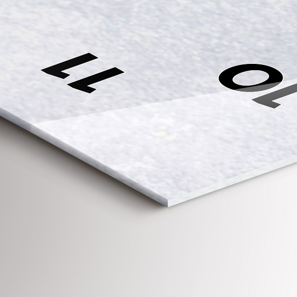 Reloj de vidrio vertical Pedazo de pastel - espejomat.es