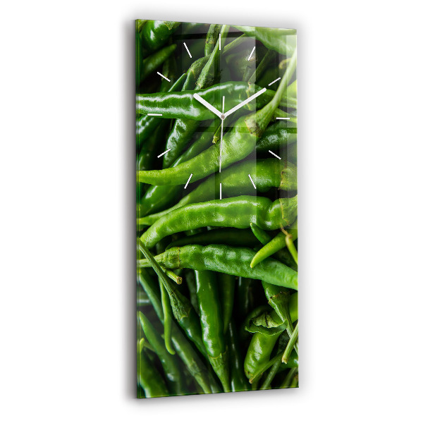 Reloj vertical Pimiento verde - espejomat.es