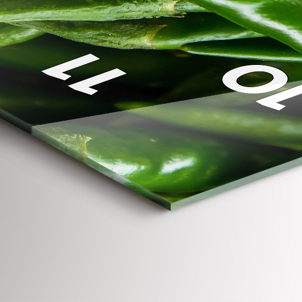 Reloj vertical Pimiento verde - espejomat.es