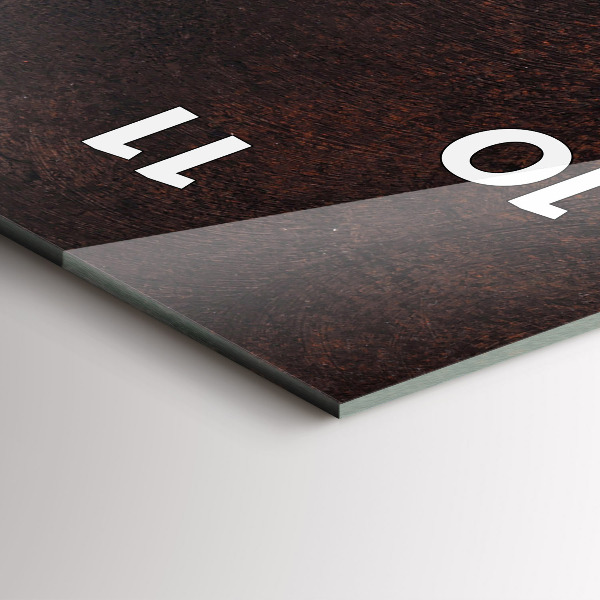 Reloj de cristal vertical Taza de café - espejomat.es