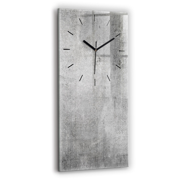Reloj de vidrio vertical Pared en bruto - espejomat.es