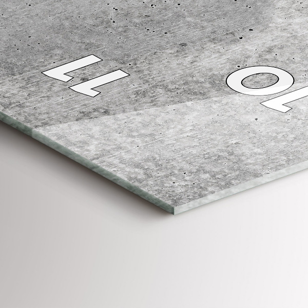 Reloj de vidrio vertical Pared en bruto - espejomat.es