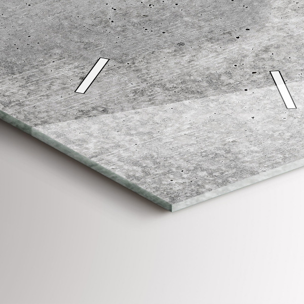 Reloj de vidrio vertical Pared en bruto - espejomat.es