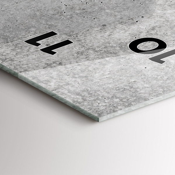 Reloj de vidrio vertical Pared en bruto - espejomat.es