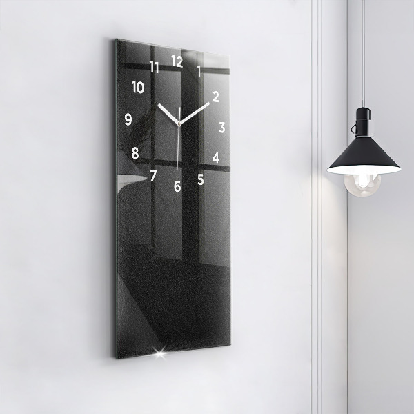 Reloj de cristal vertical Roca oscura - espejomat.es
